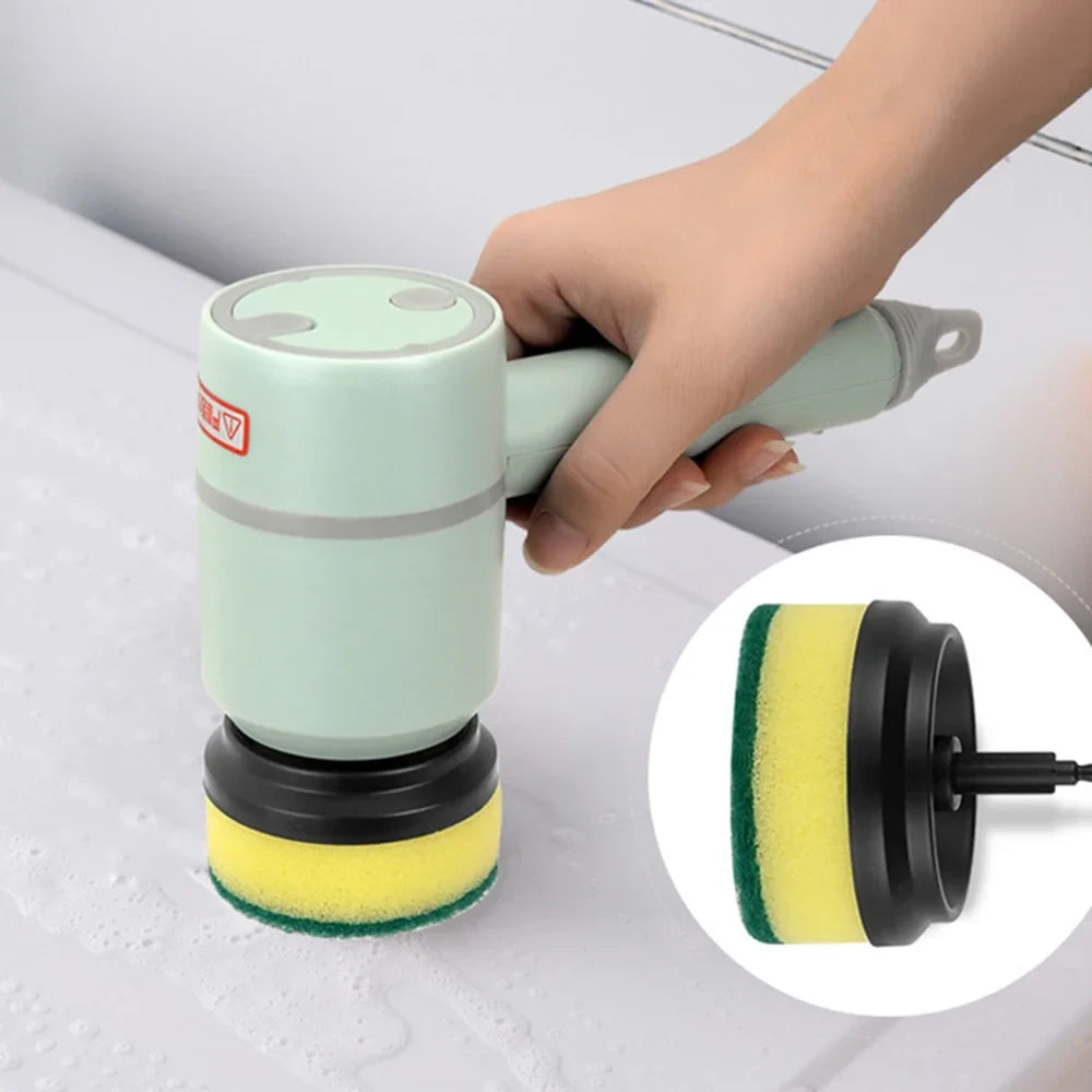 2025 Multi Functional Wireles Electric Cleaning Brush Household Toilet Cleaning Tool Handheld Kitchen Cleaning Brush