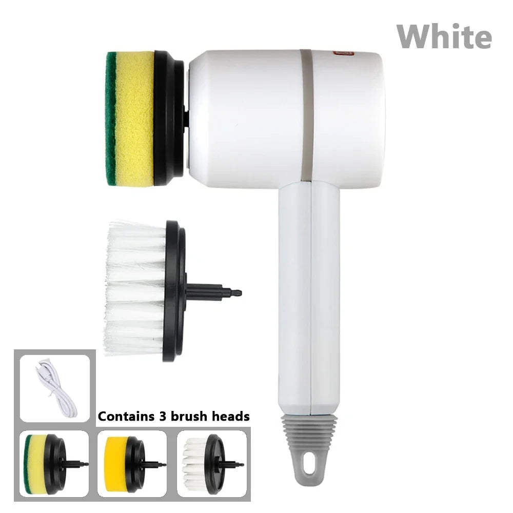 2025 Multi Functional Wireles Electric Cleaning Brush Household Toilet Cleaning Tool Handheld Kitchen Cleaning Brush