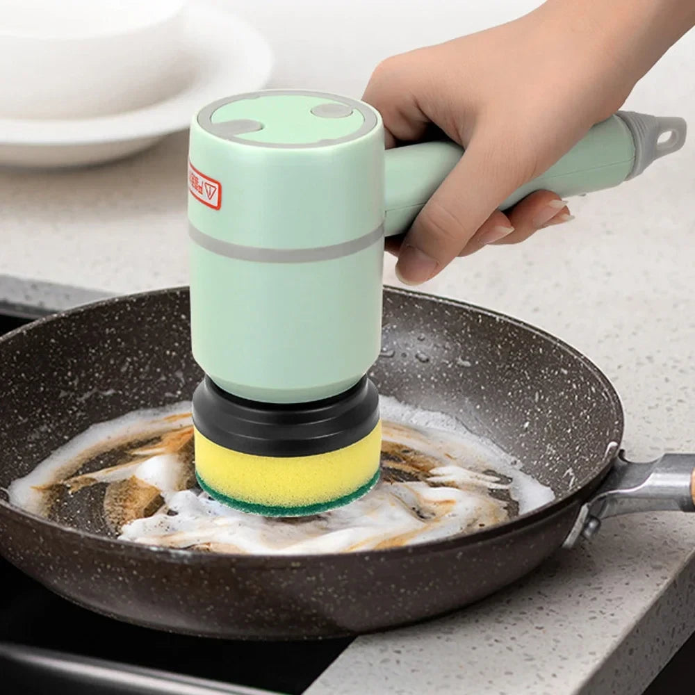 2025 Multi Functional Wireles Electric Cleaning Brush Household Toilet Cleaning Tool Handheld Kitchen Cleaning Brush