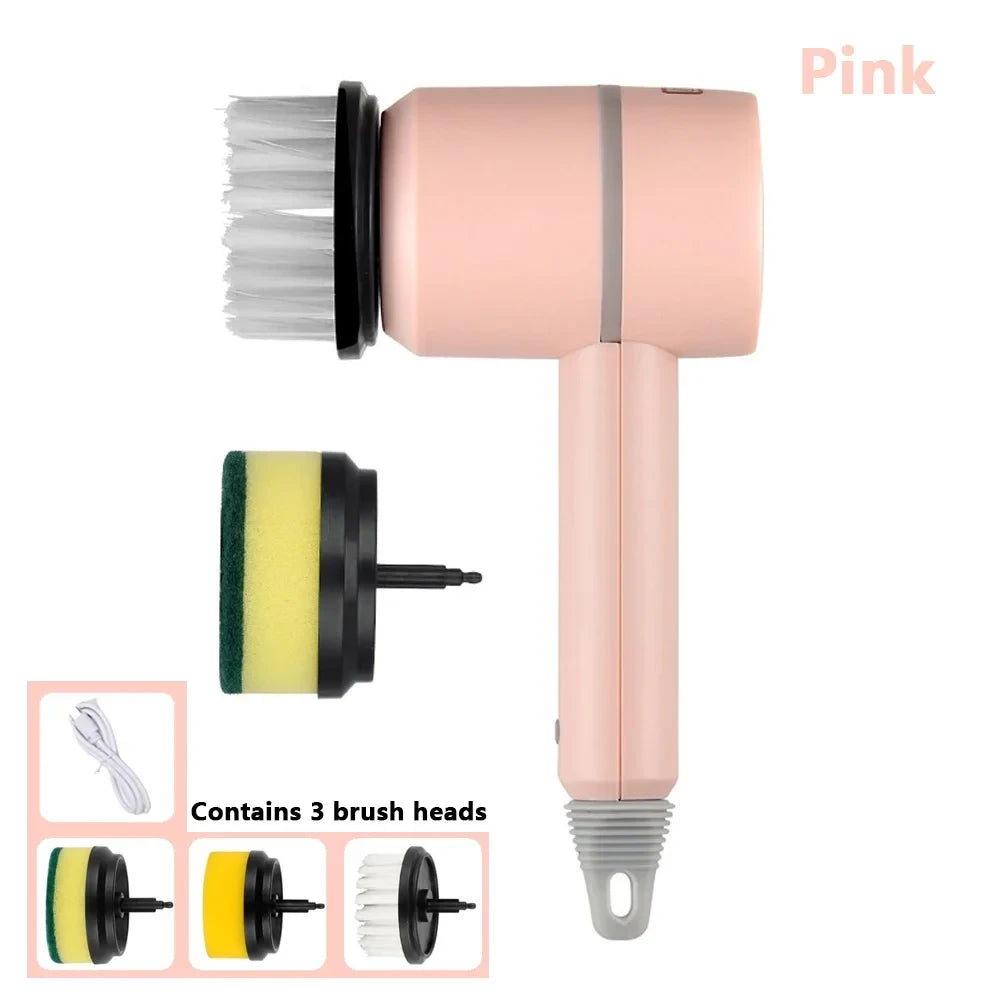 2025 Multi Functional Wireles Electric Cleaning Brush Household Toilet Cleaning Tool Handheld Kitchen Cleaning Brush