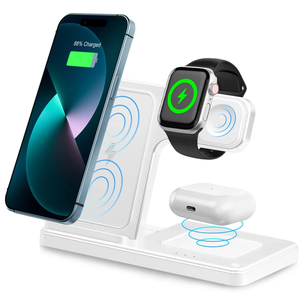 Foldable 3-in-1 Wireless Charging Stand
