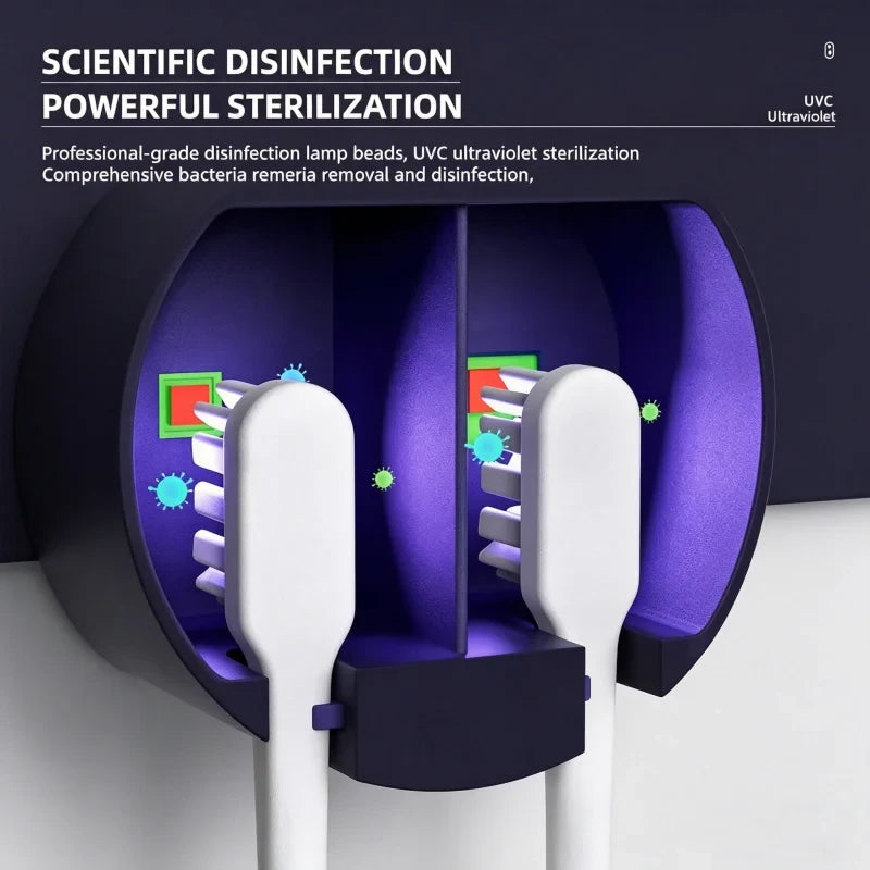 Portable Rechargeable Toothbrush Sterilizer Case